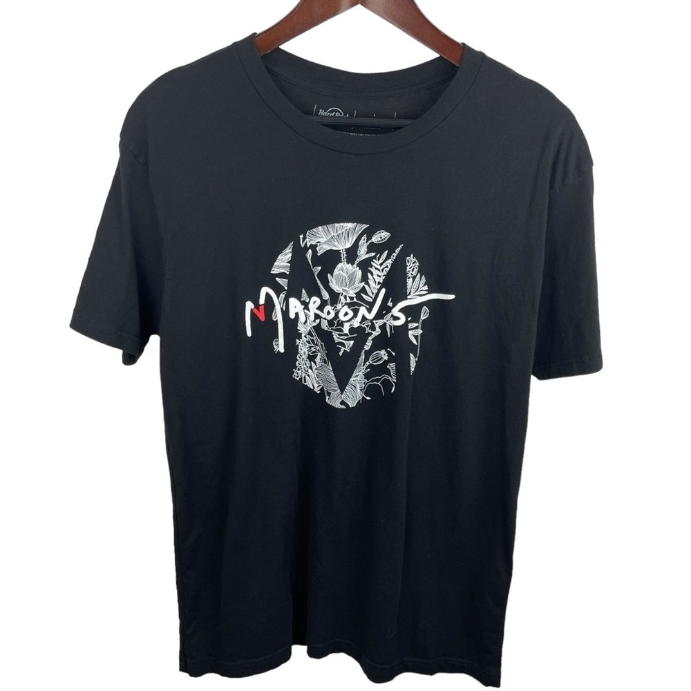 Maroon 5  | Black Band Graphic Tour Tee Shirt
